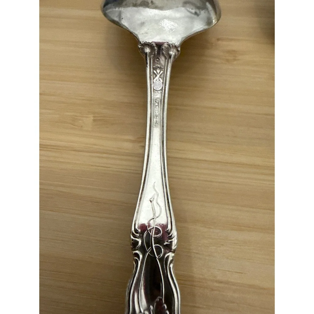 Moselle 1904 Antique Silverplate‎ Tablespoons Set 3 Floral Grape Pattern